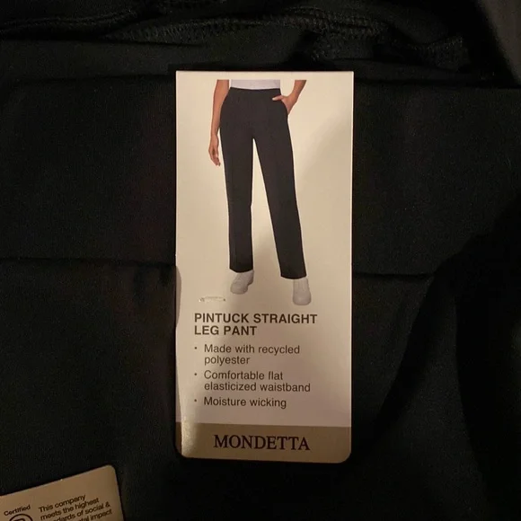 Pintuck Straight Leg Pant NWT - Picture 4 of 8